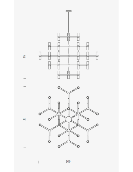 Lampadario Crown Major Nemo
